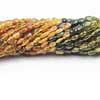 Natural Shaded Petro Tourmaline Smooth Oval Beads Strand Length is 14 Inches & Sizes from 4mm to 6mm approx.